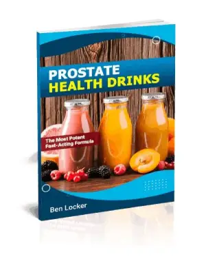 Prostate health drinks ebook cover by Ben Locker